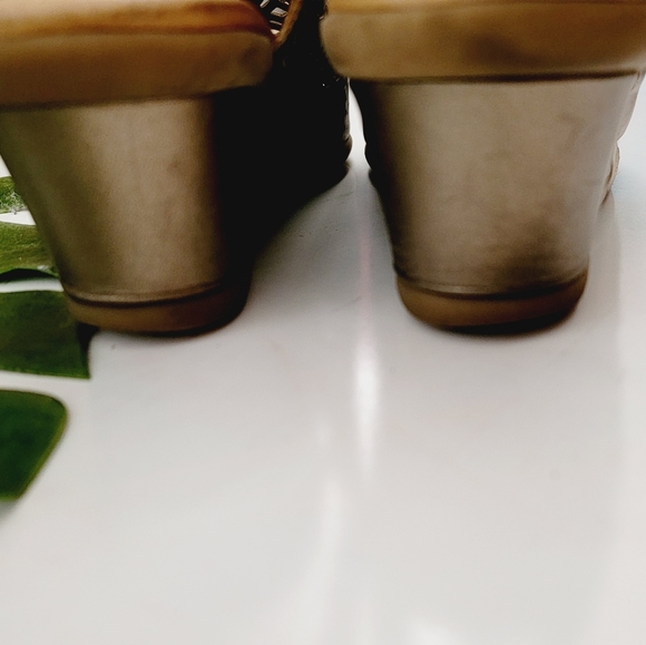 Earth Leather Wedge Heels | Wide 9½ - Picture 3 of 10